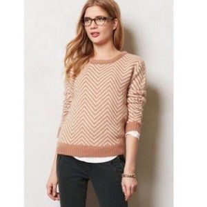 Anthropologie Ganni Chevron Sweater Size S